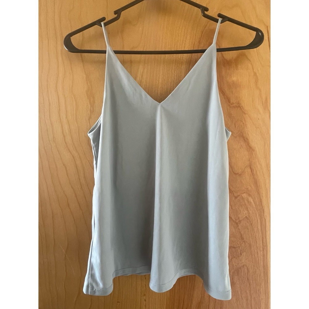 Elegant Gray Spaghetti Strap Top